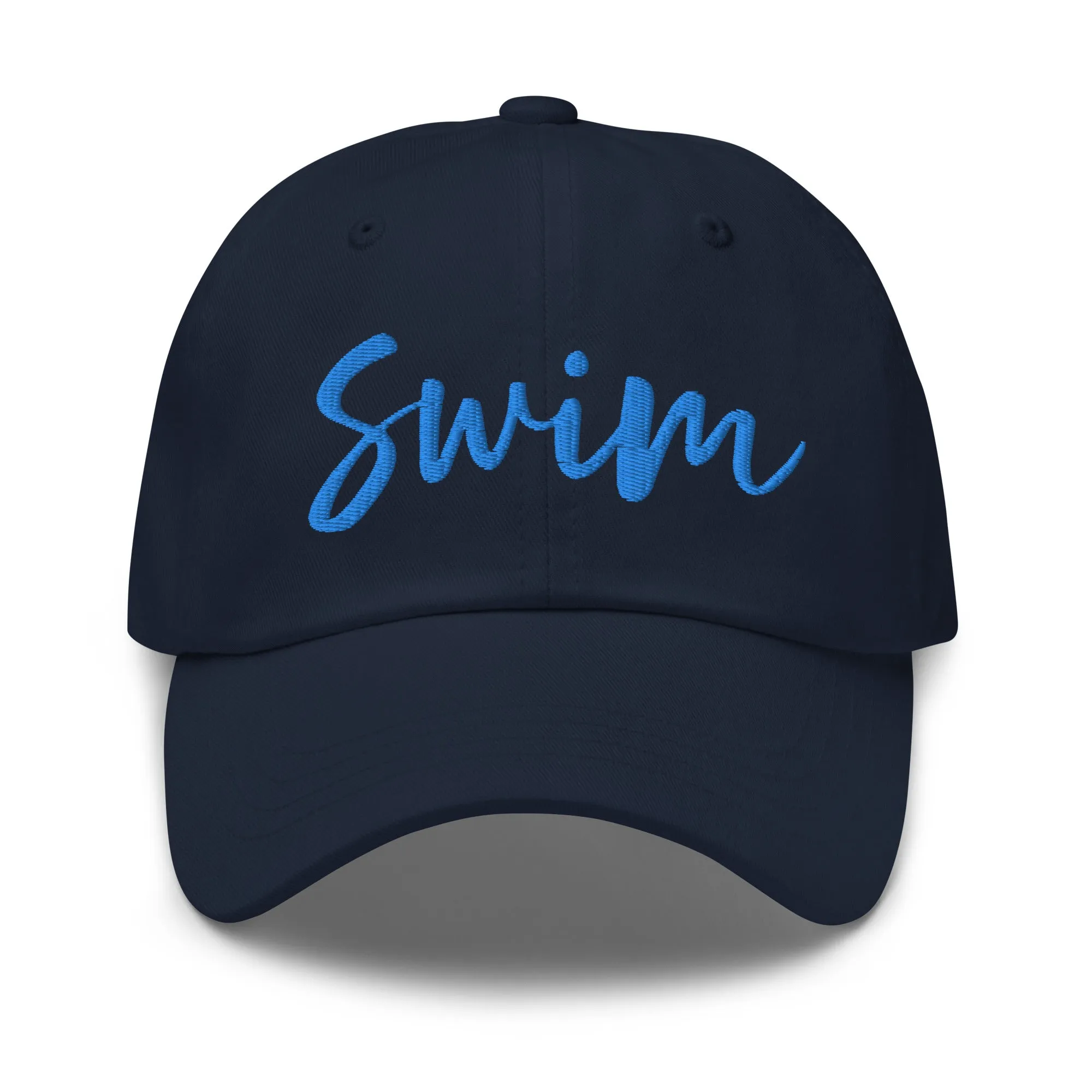 Swim Embroidered Script Baseball Cap