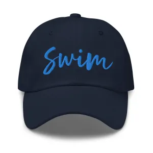 Swim Embroidered Script Baseball Cap