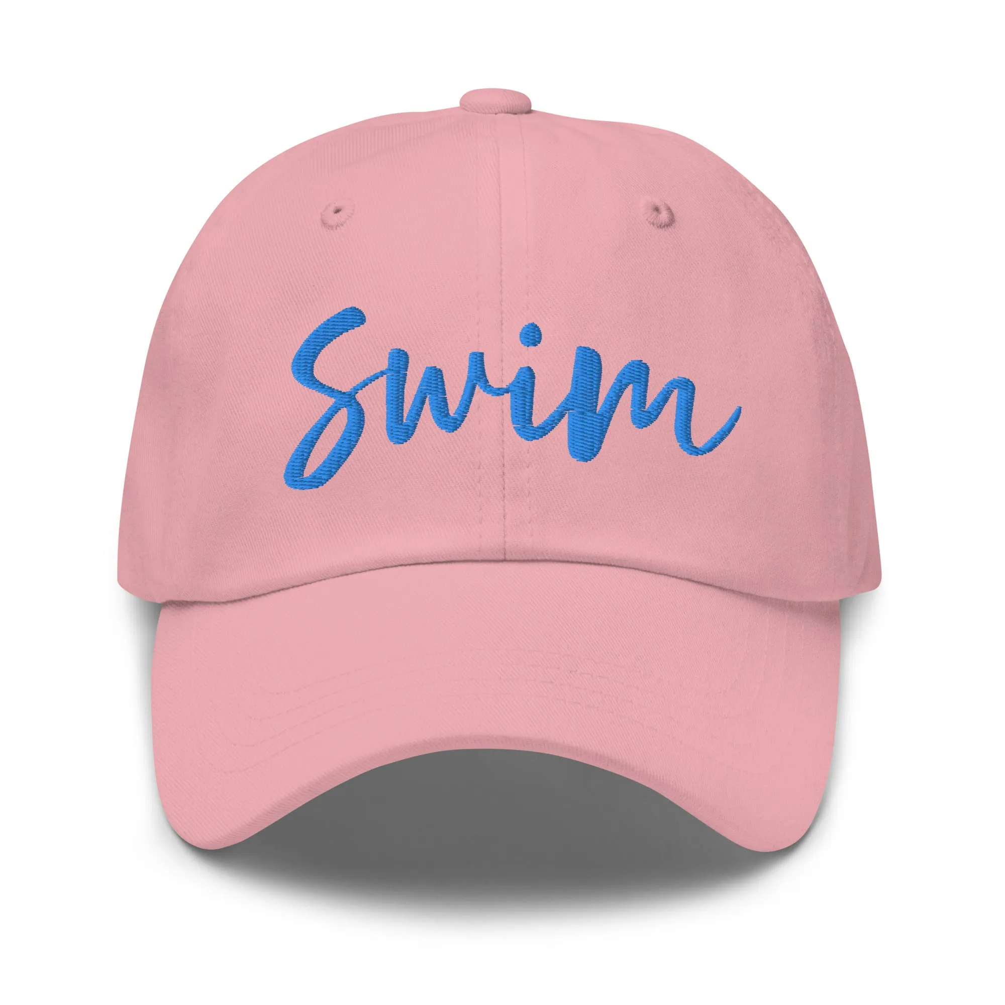 Swim Embroidered Script Baseball Cap