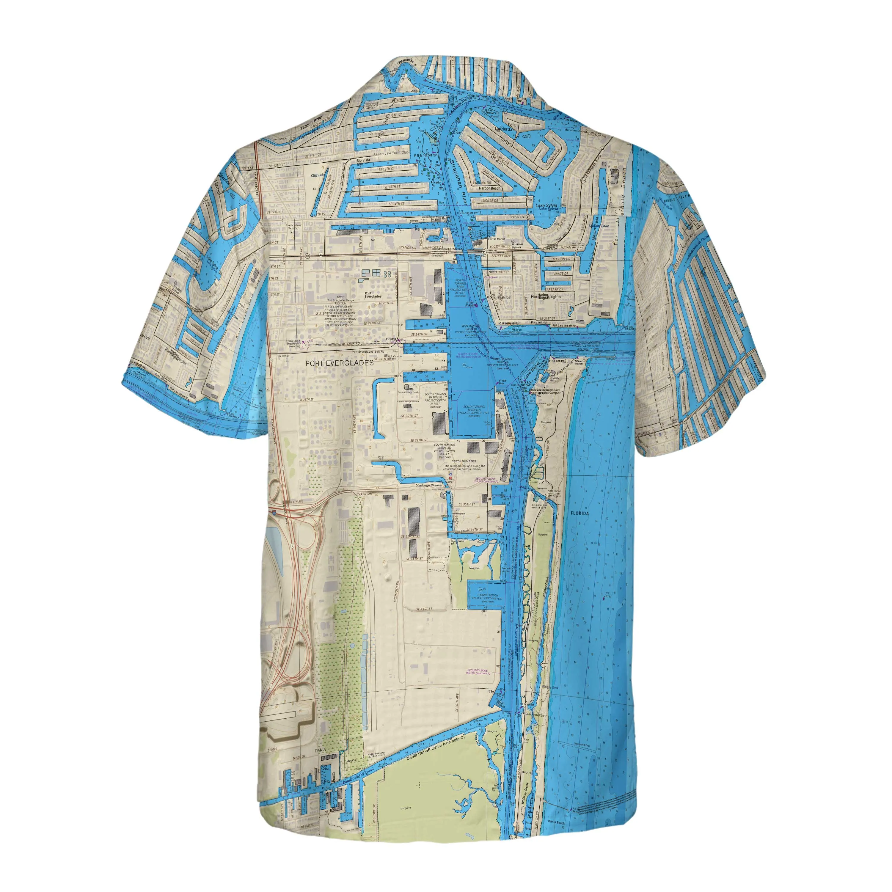 The Fort Lauderdale Navigator Coconut Button Camp Shirt