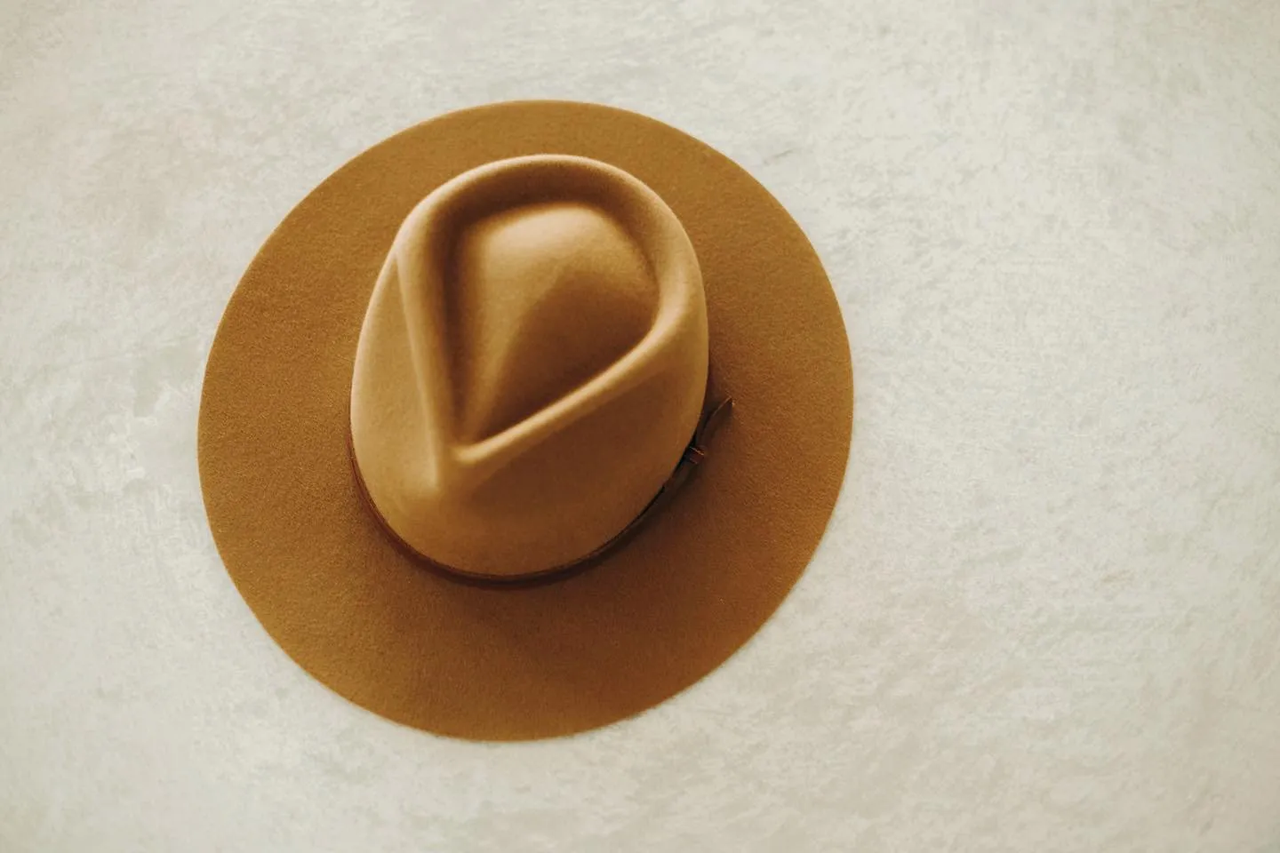 The River Teardrop Fedora by West Von - Honey Ginger