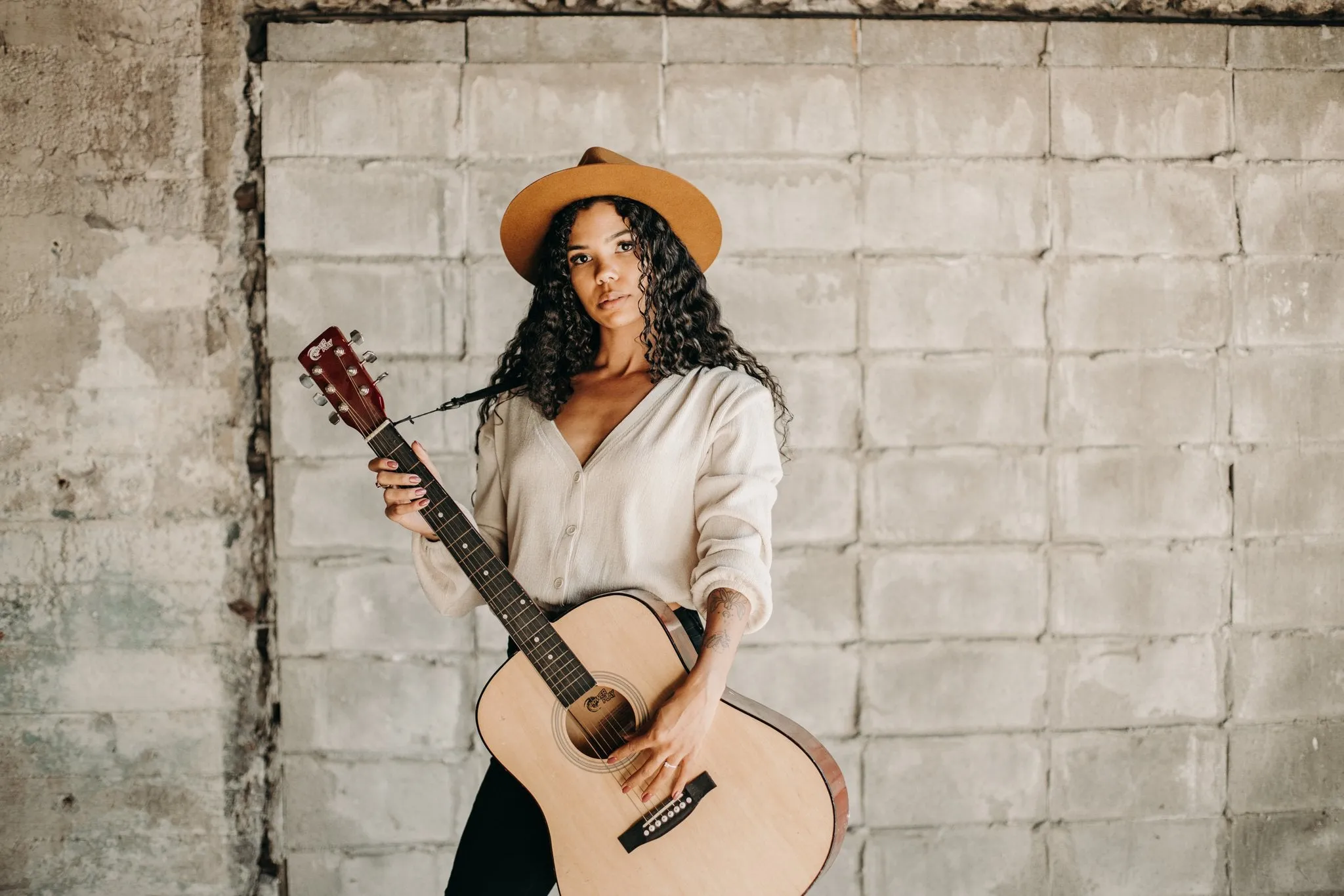 The River Teardrop Fedora by West Von - Honey Ginger