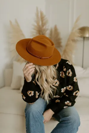 The River Teardrop Fedora by West Von - Honey Ginger