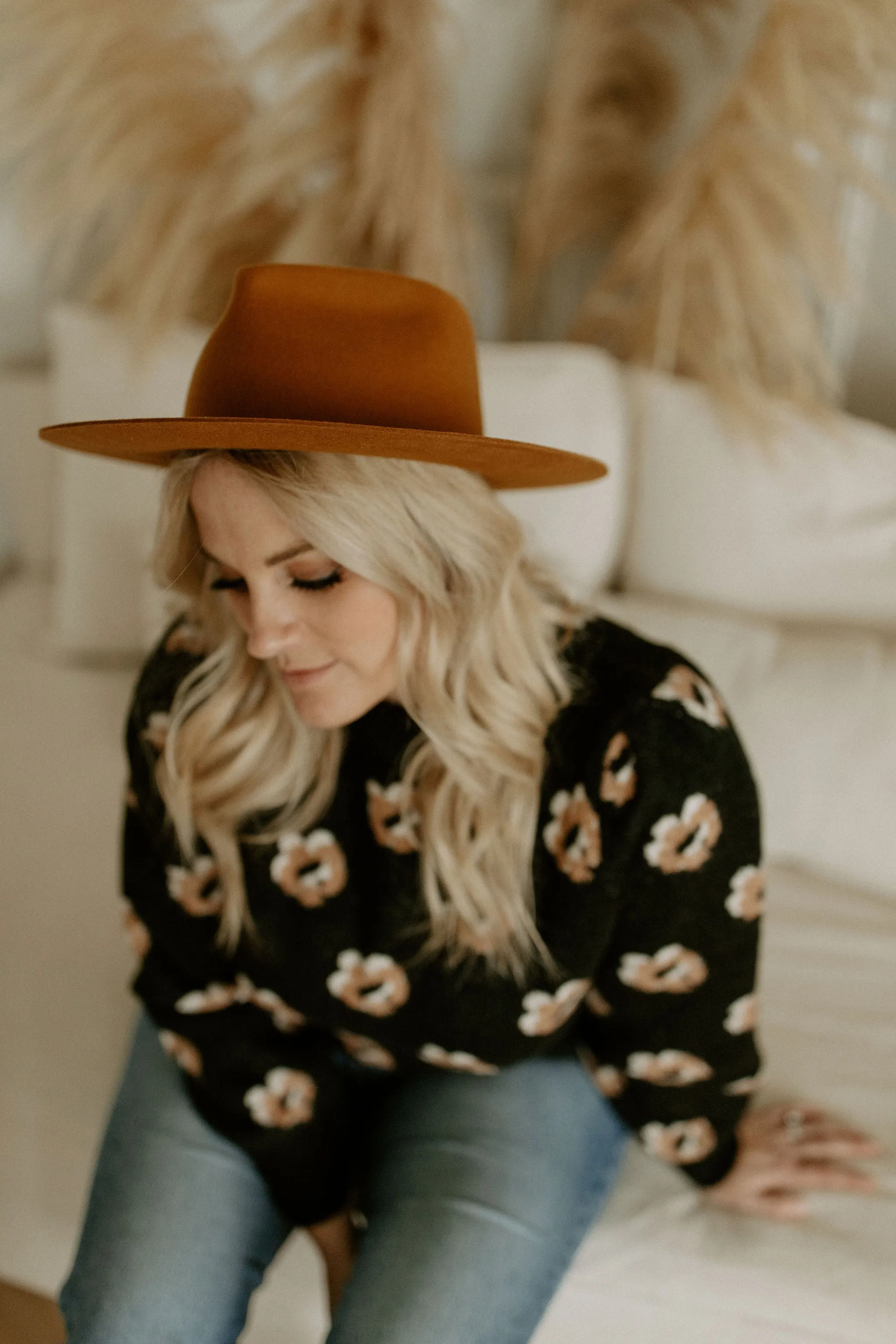 The River Teardrop Fedora by West Von - Honey Ginger