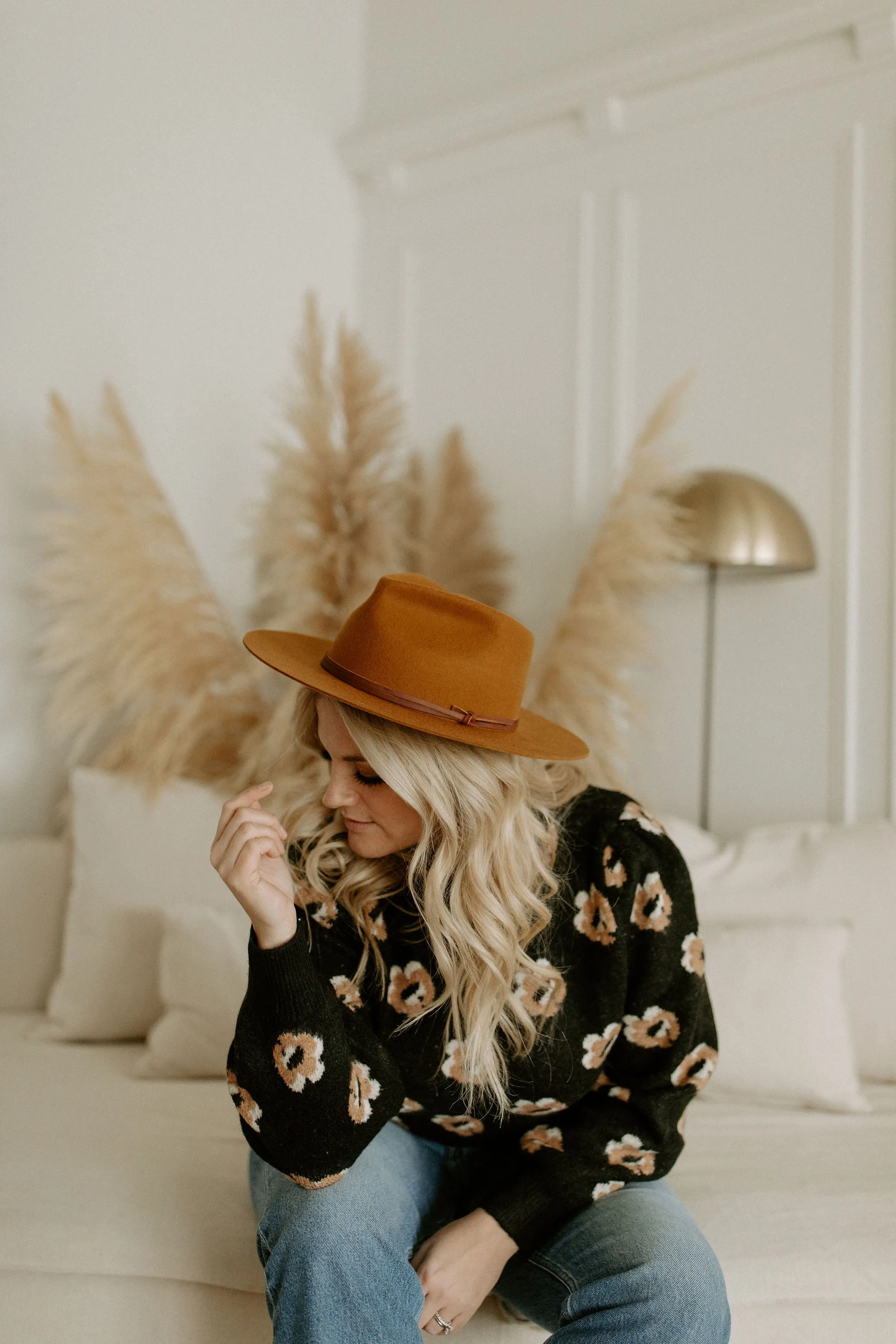 The River Teardrop Fedora by West Von - Honey Ginger