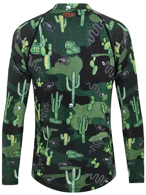 Totally Cactus Men's Long Sleeve MTB Jersey
