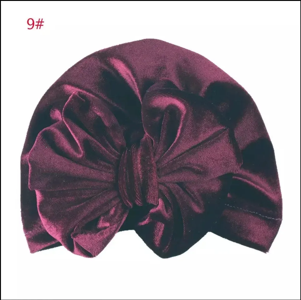 Velvet Bow Turbans