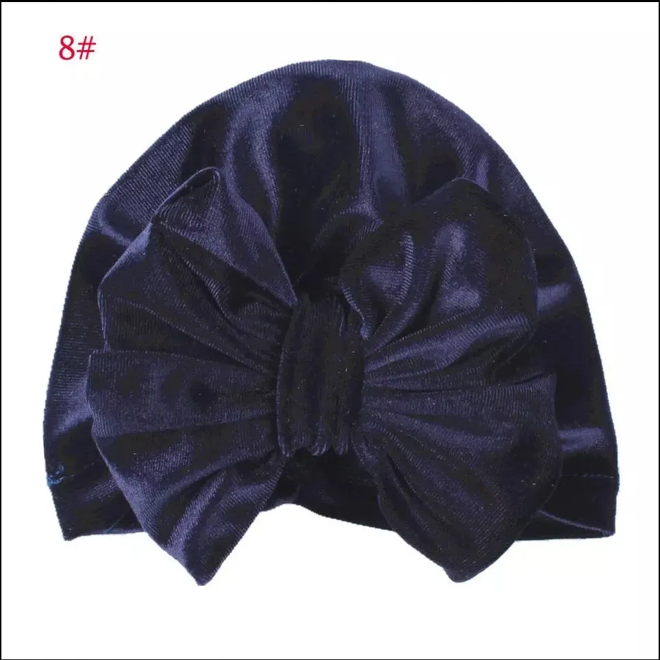 Velvet Bow Turbans