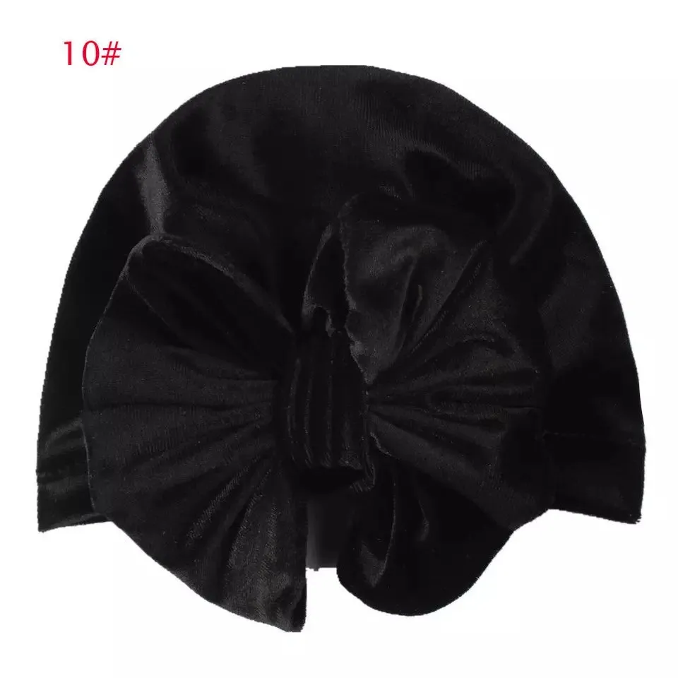 Velvet Bow Turbans