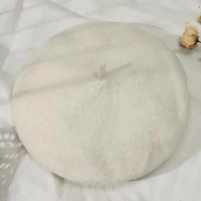 Vintage Beret Hat Flat Cap For Women Retro Classic Style Wool Beret Caps Modern Women Hats