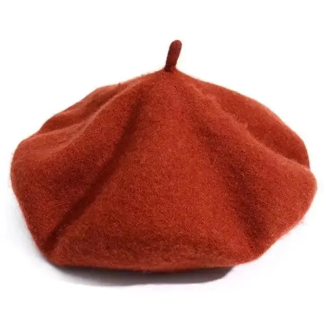 Vintage Beret Hat Flat Cap For Women Retro Classic Style Wool Beret Caps Modern Women Hats