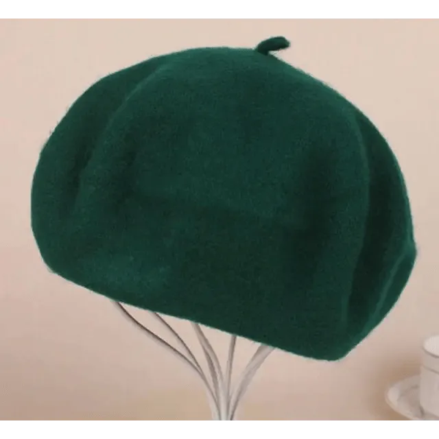 Vintage Beret Hat Flat Cap For Women Retro Classic Style Wool Beret Caps Modern Women Hats