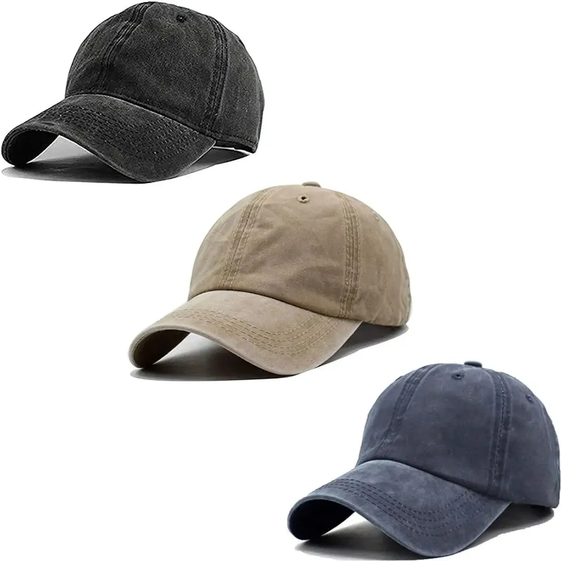 Vintage Washed Distressed Baseball-Cap