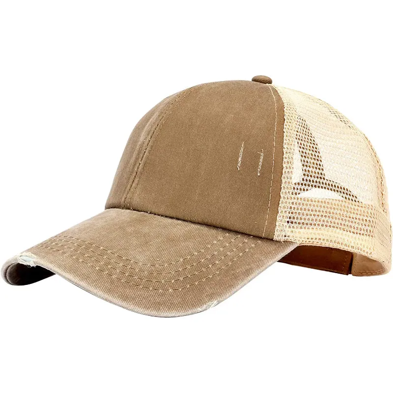 Vintage Washed Distressed Baseball-Cap
