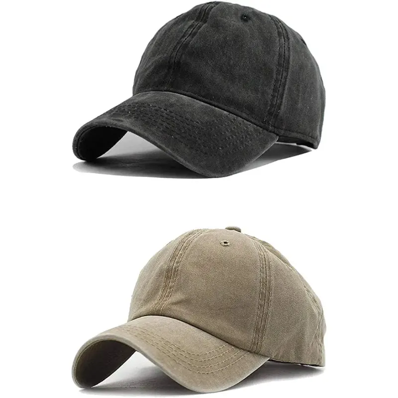 Vintage Washed Distressed Baseball-Cap