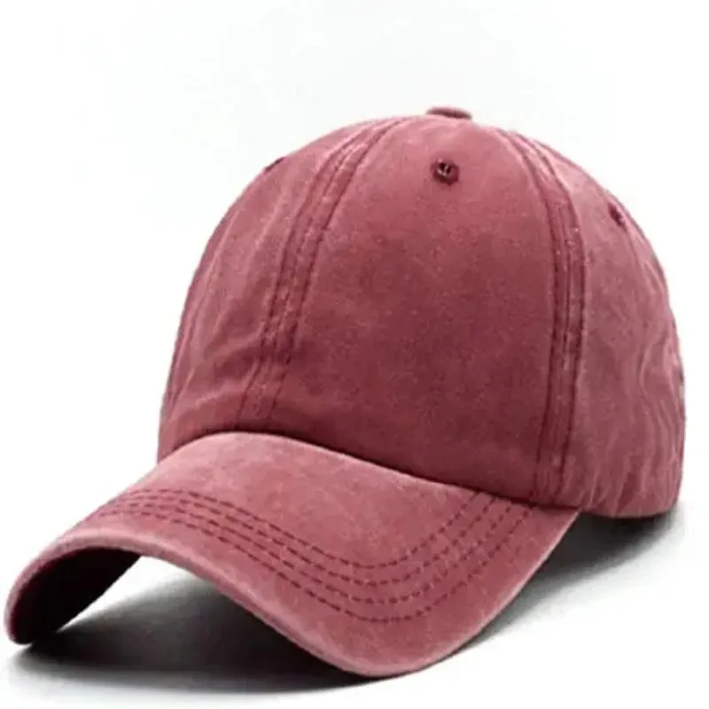 Vintage Washed Distressed Baseball-Cap