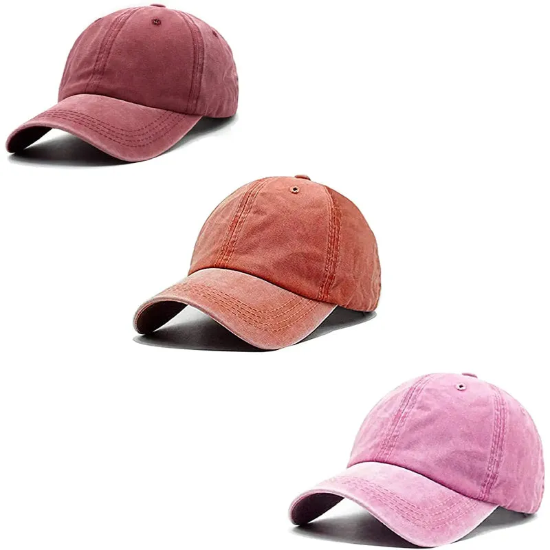 Vintage Washed Distressed Baseball-Cap