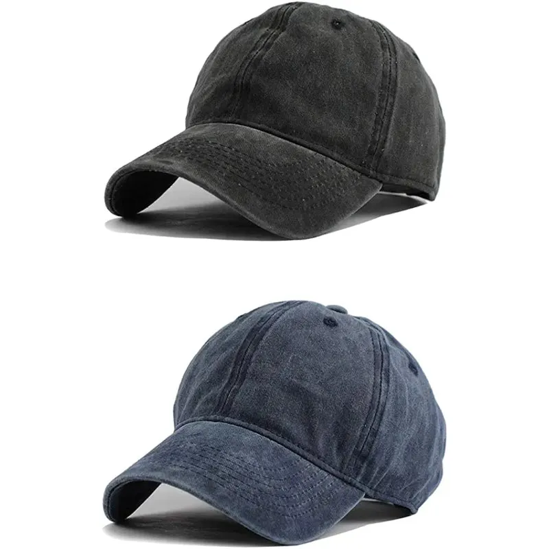Vintage Washed Distressed Baseball-Cap