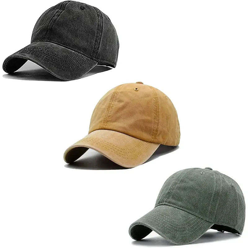 Vintage Washed Distressed Baseball-Cap