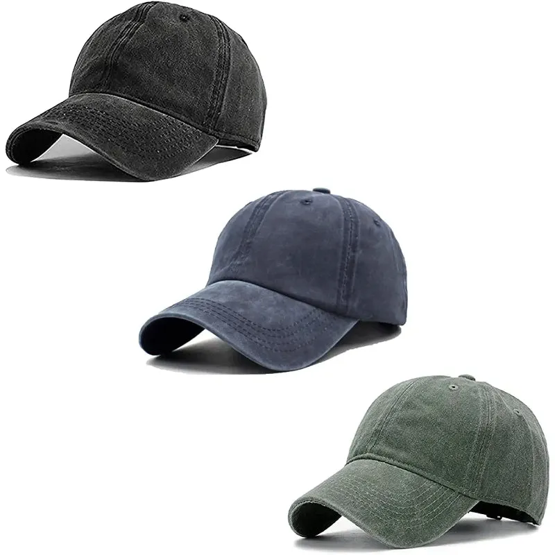 Vintage Washed Distressed Baseball-Cap