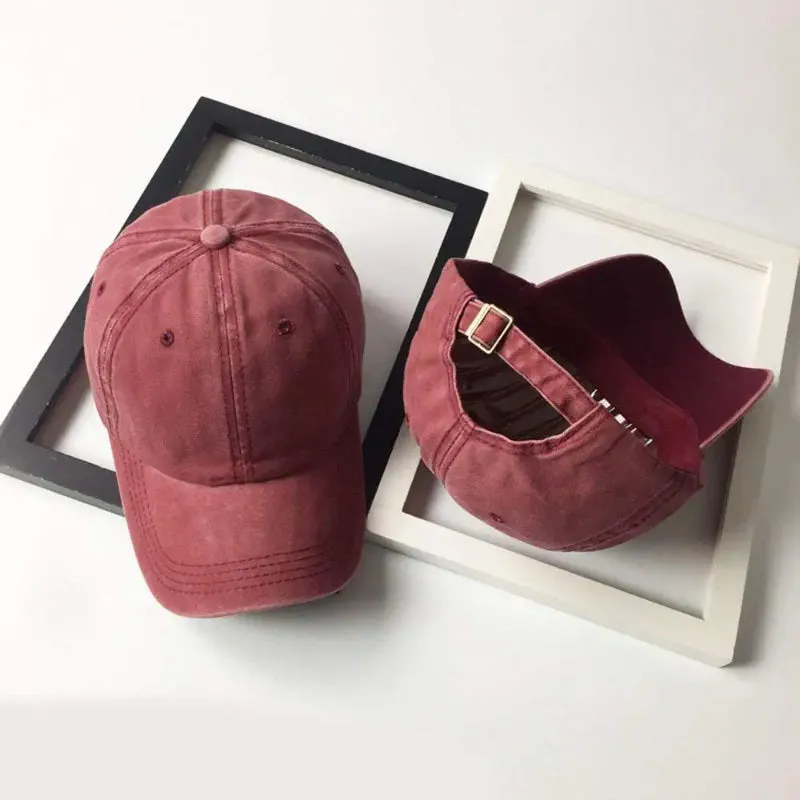 Vintage Washed Distressed Baseball-Cap