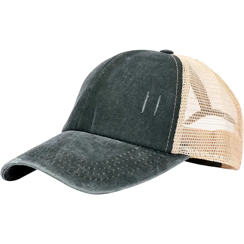 Vintage Washed Distressed Baseball-Cap