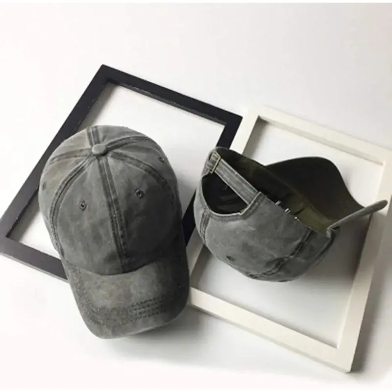 Vintage Washed Distressed Baseball-Cap