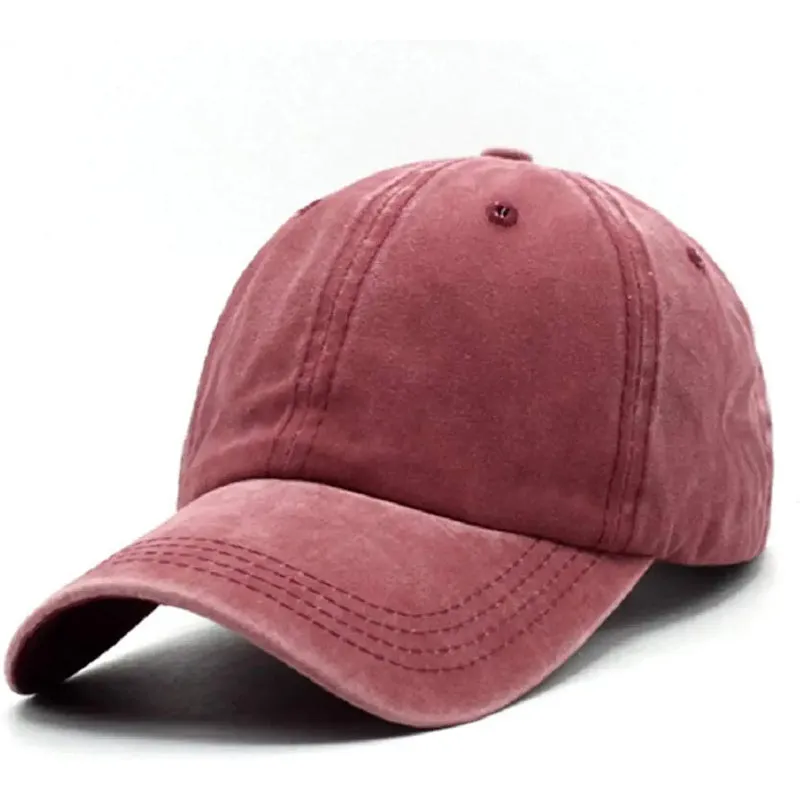 Vintage Washed Distressed Baseball-Cap
