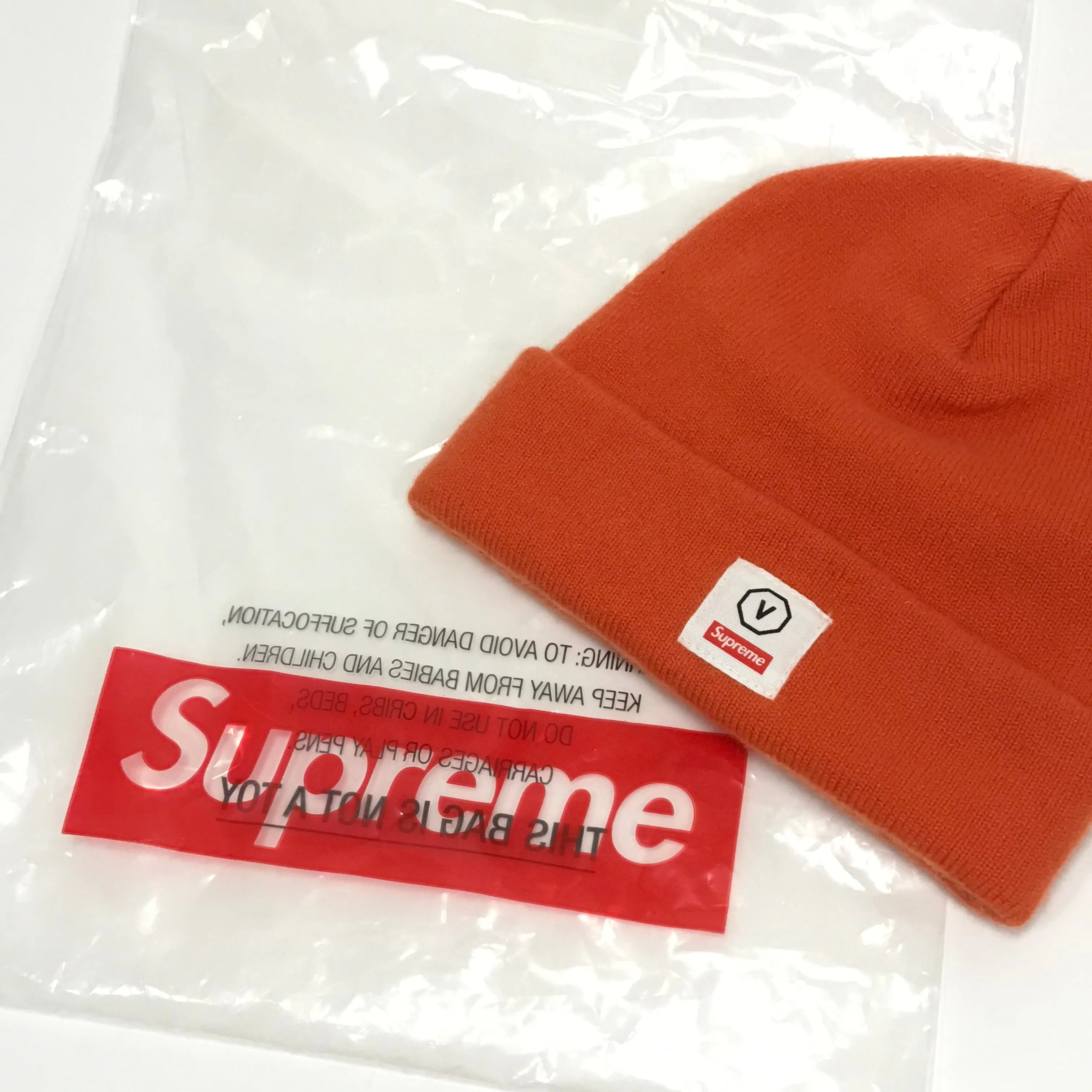 Visvim x Supreme Cashmere Beanie Orange