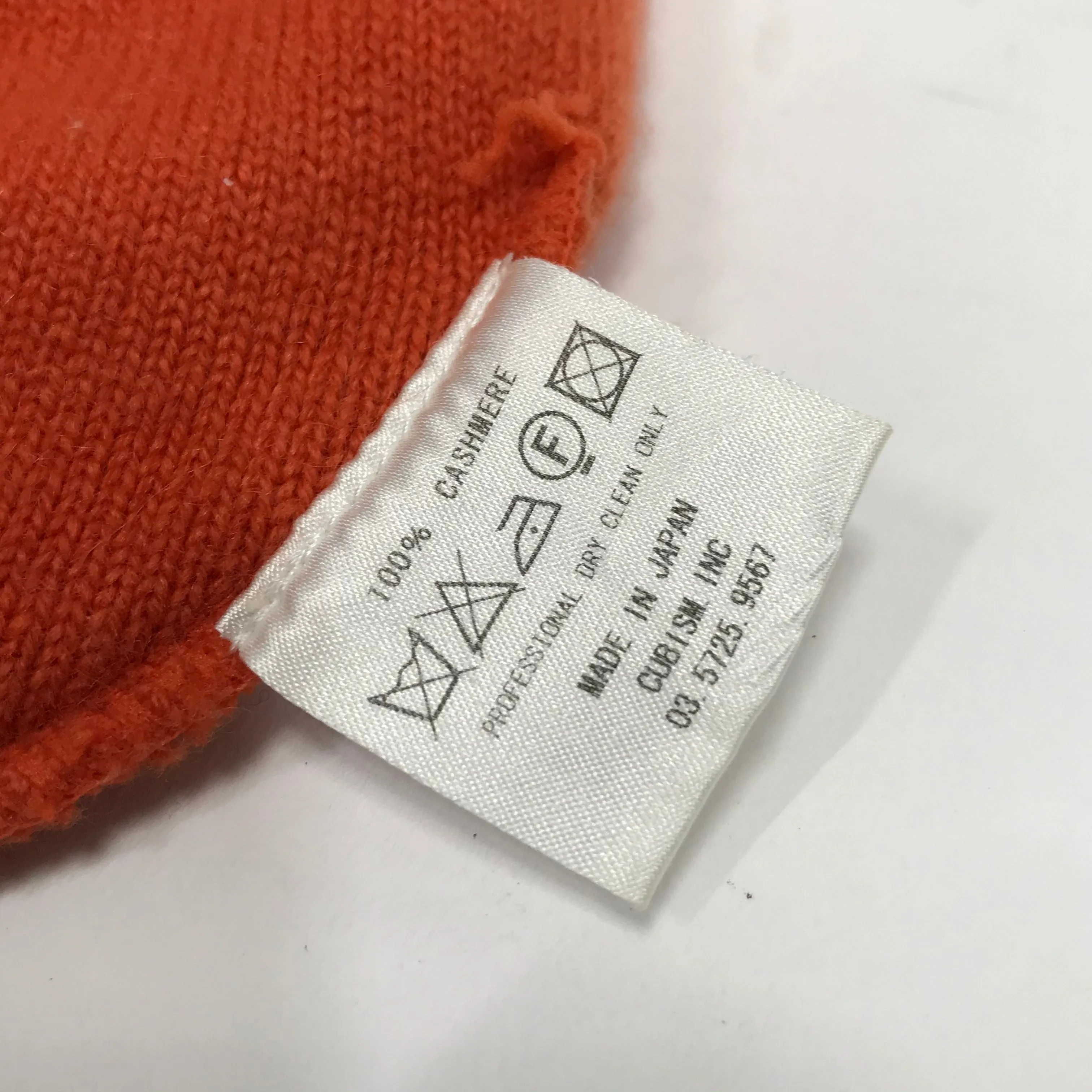 Visvim x Supreme Cashmere Beanie Orange