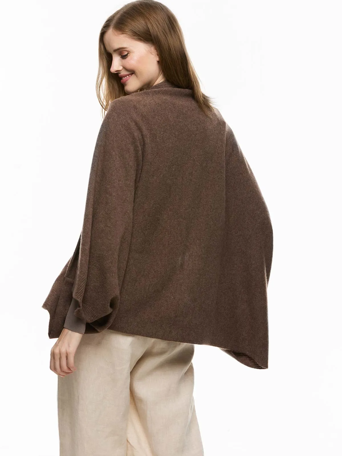Walnut Wearable Cashmere Wrap