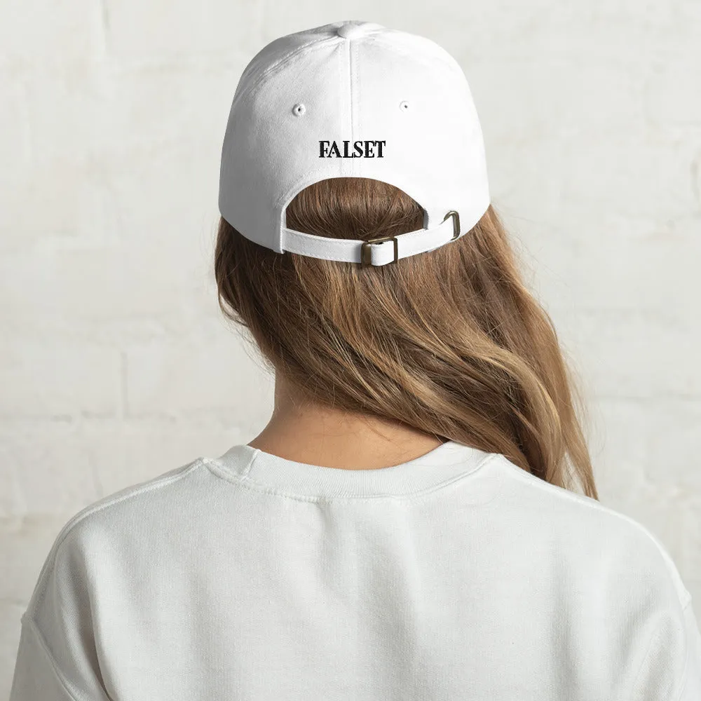 WHITE DAD HAT
