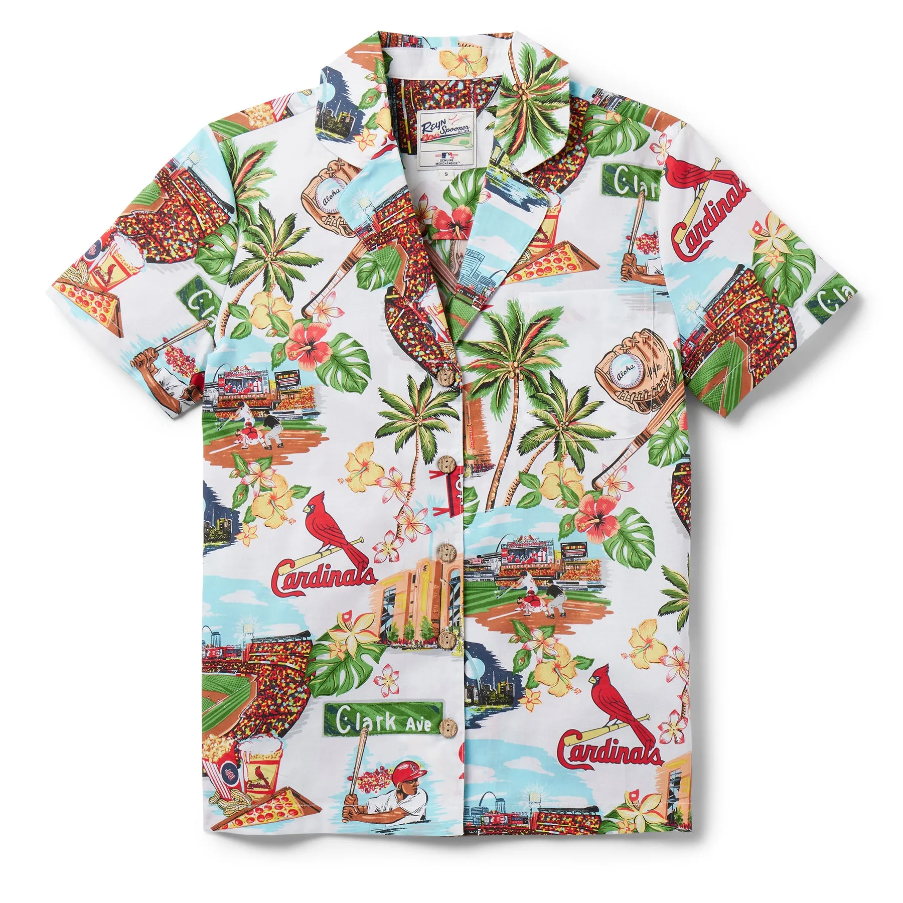 WOMEN'S ST. LOUIS CARDINALS SCENIC CAMP SHIRT
